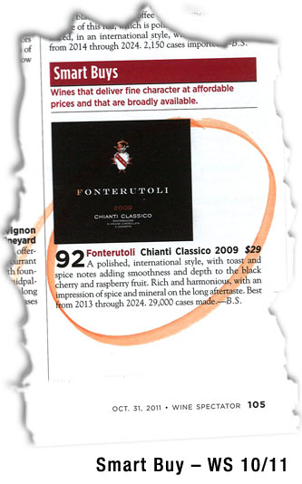 Chianti Classico Fonterutoli named a “Smart Buy"